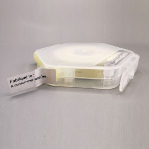 Cartouche étiquettes 14x40 mm fabriqué le - à consommer jusqu'au