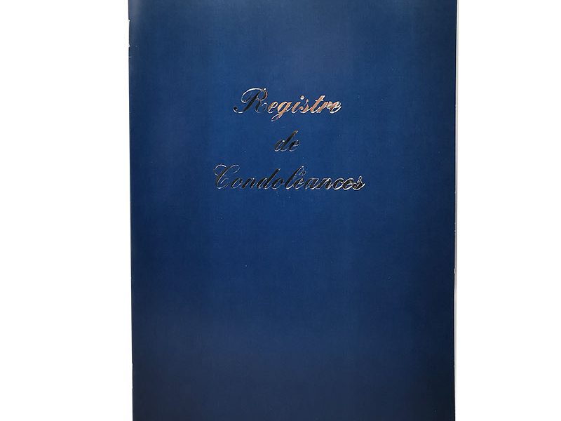 Registre des condoléances