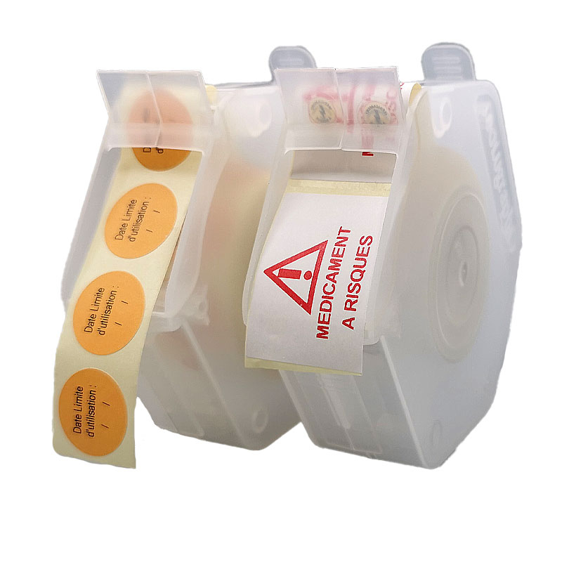 Cartouche distributrice recyclable d'étiquettes Solubox