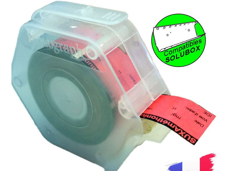 Cartouche distributrice recyclable d'étiquettes Solubox