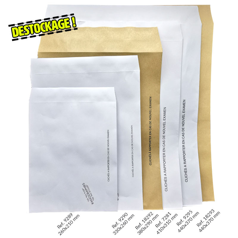 Pochettes radiologie avec ou sans impression