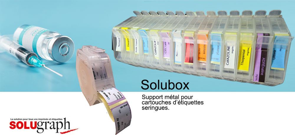 Distributeur d'étiquettes pour seringues