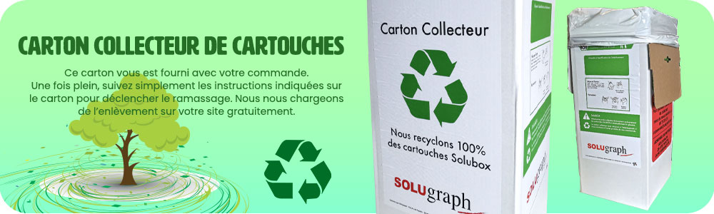 Carton collecteur de cartouches solugraph