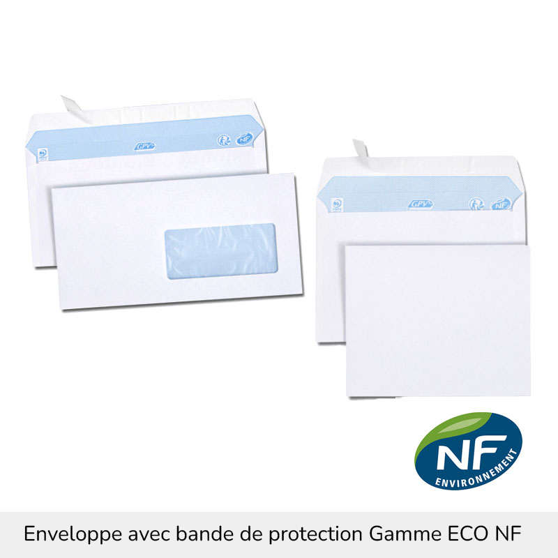 Enveloppes avec bandes de protection - gamme ÉCO NF
