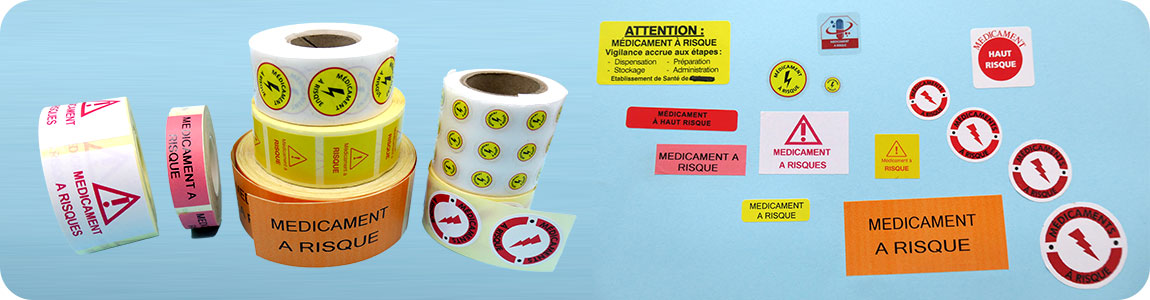 etiquettes médicaments à risques