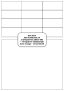 Planches A4 étiquettes blanches 12+1 avec marge
