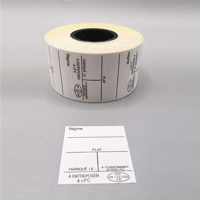 Bobine de 500 étiquettes adhésives 30x36 mm pour pistolet d'étiquetage