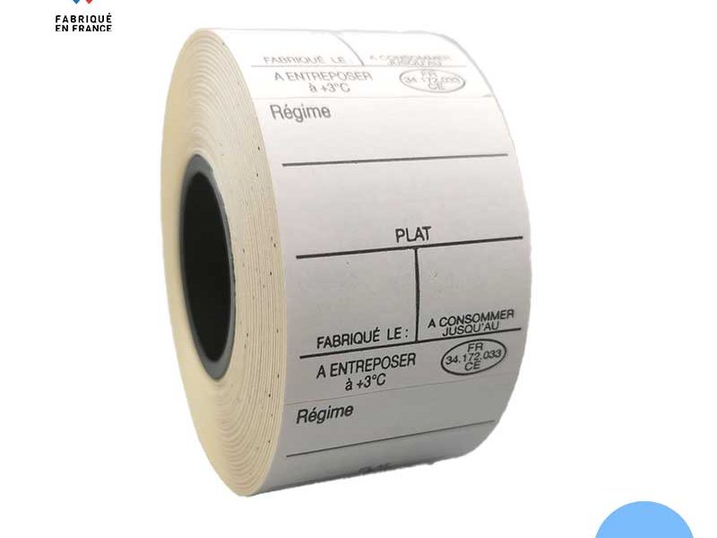 Bobine de 500 étiquettes adhésives 30x36 mm pour pistolet d'étiquetage