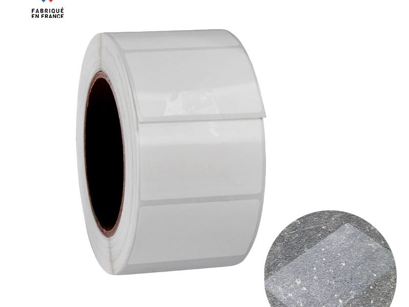 Bobine 2000 étiquettes transparentes 50x35 mm