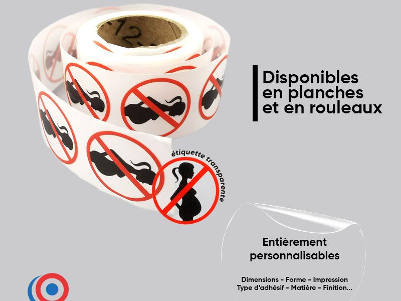 Stickers transparents personnalisables