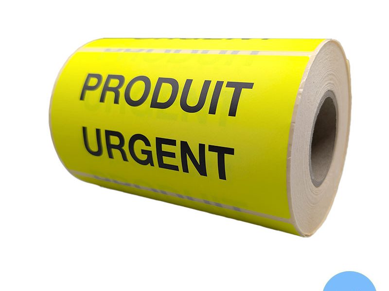 Bobine de 500 étiquettes 135x75 mm PRODUIT URGENT