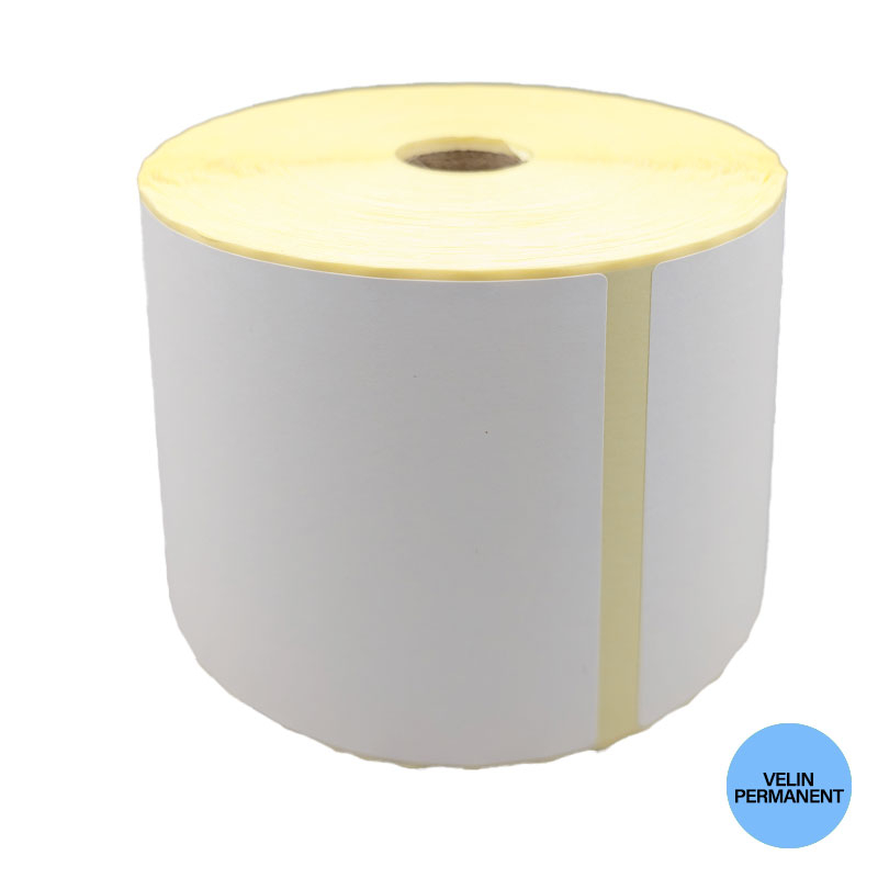 Bobine 1000 étiquettes vélin 100x100 mm
