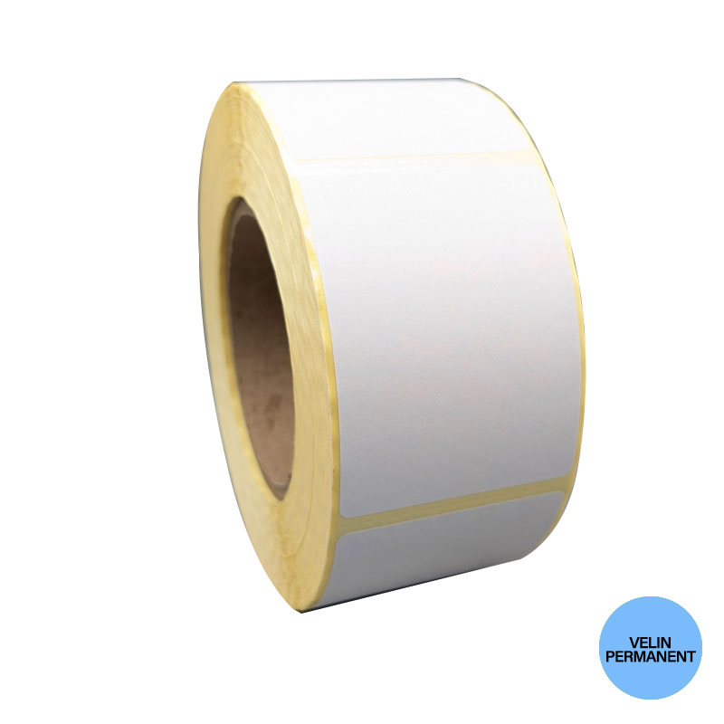 Bobine 1000 étiquettes vélin 60x80 mm