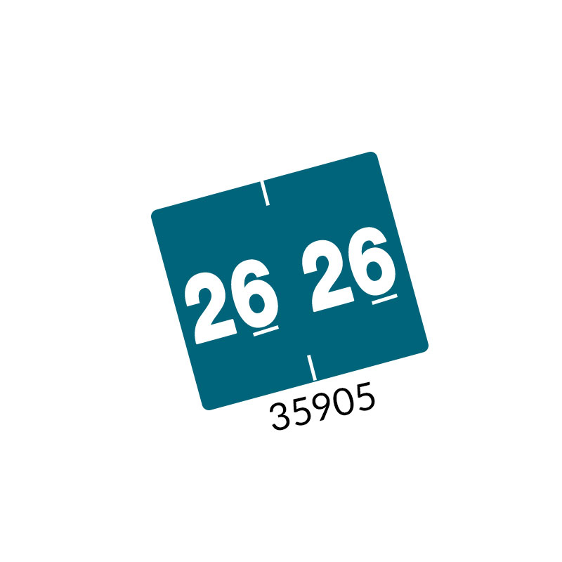 Étiquettes millésimes 2026 + boîte distributrice