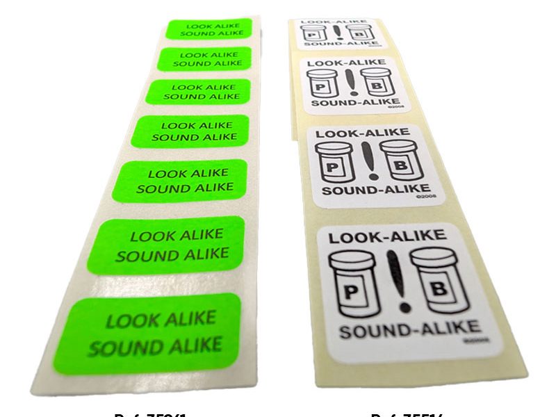 Étiquettes look-a-like / sound-a-like