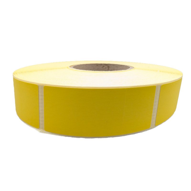 Bobine 1500 étiquettes vélin 50x72 mm + refente 50x22 mm double enduction