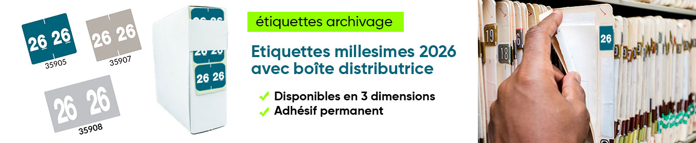 etiquettes pour archivage annee 2026
