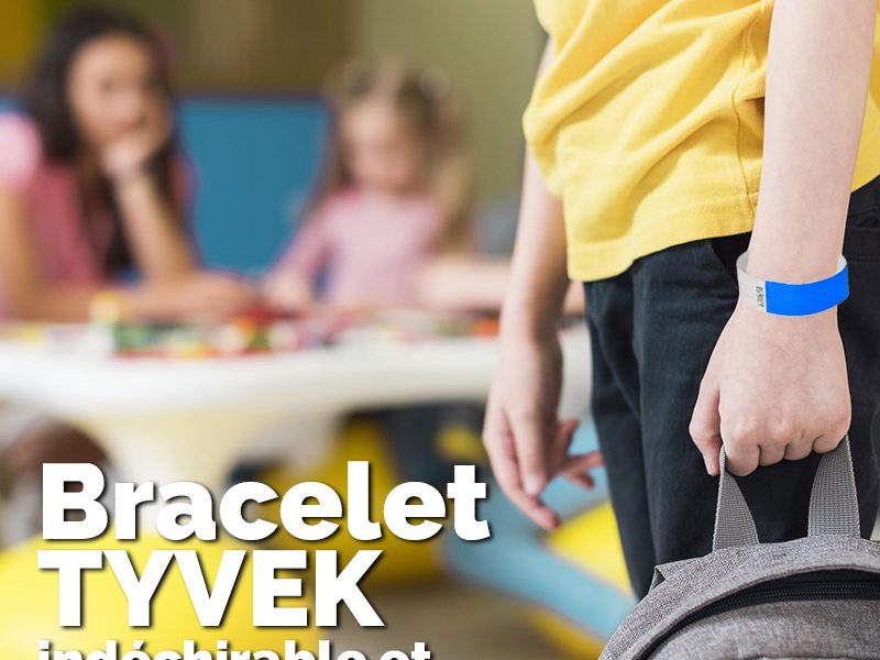 Bracelet identification TYVEK