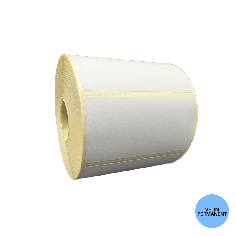 bobine étiquettes en vélin 80x40 mm