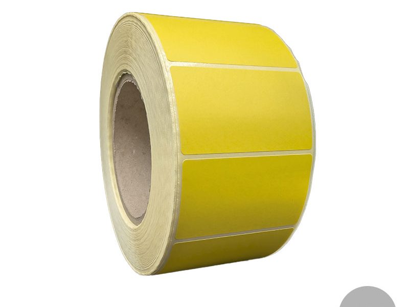 Bobine étiquettes jaune
