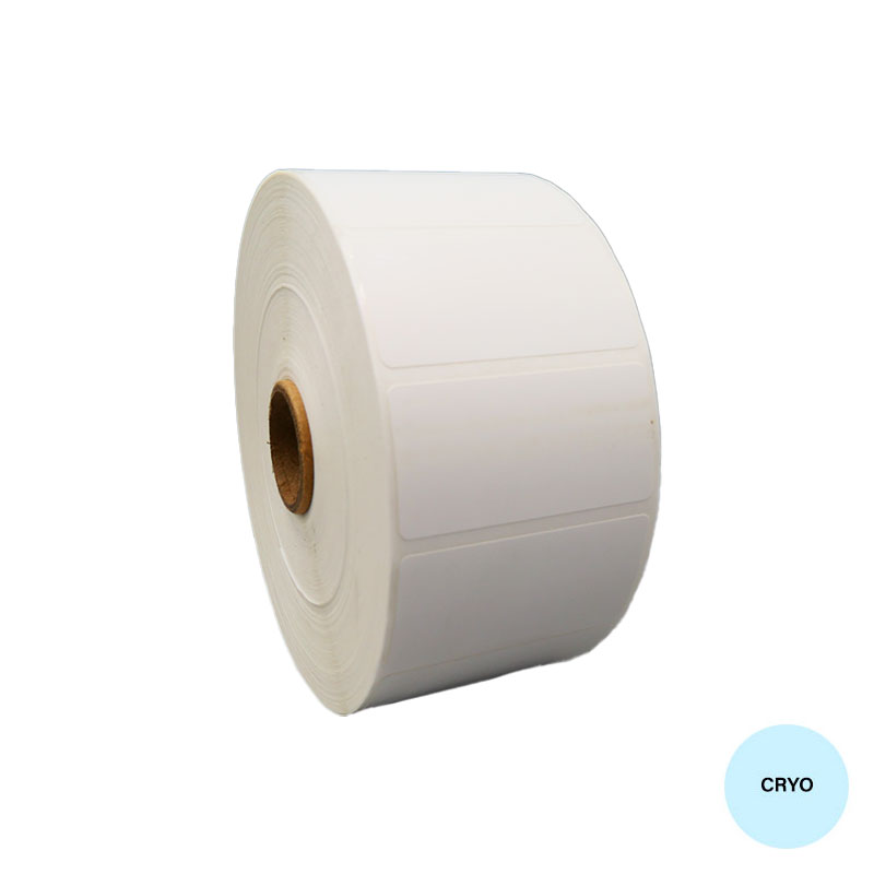 Bobine 2700 étiquettes cryogéniques 51x25 mm