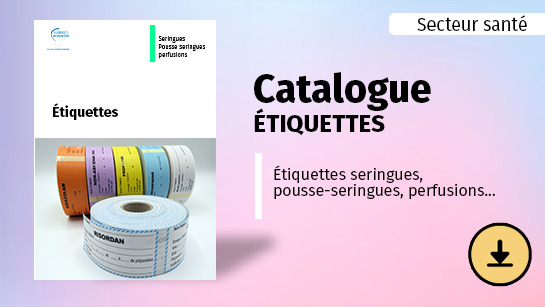 Couverture catalogue étiquettes adhésives