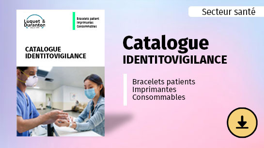 Couverture du catalogue bracelets patients pour l'identitovigilance