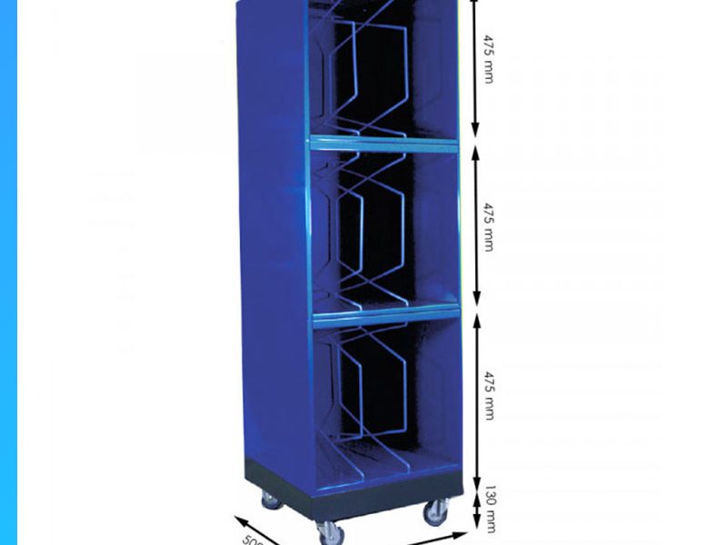 Chariot pour le classement et le rangement dominos encastrables