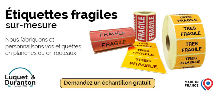 fabricant étiquettes fragiles