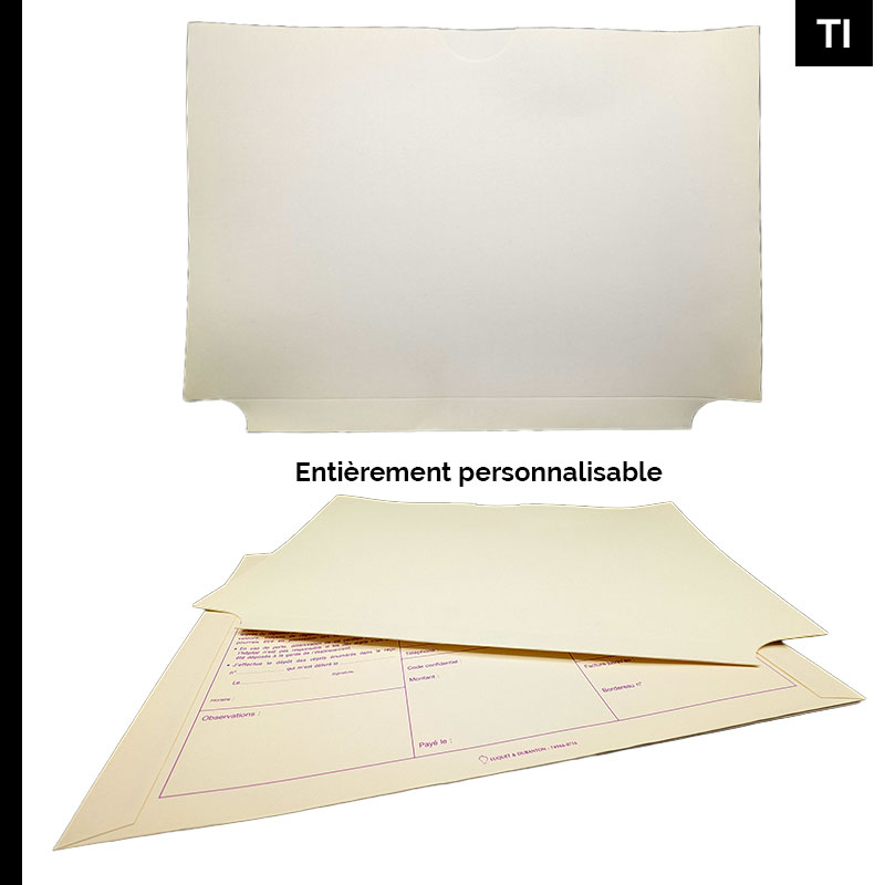 Pochette personnalisable pour le classement
