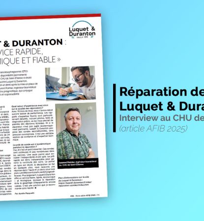 Article AFIB service de réparation de sondes Luquet et Duranton