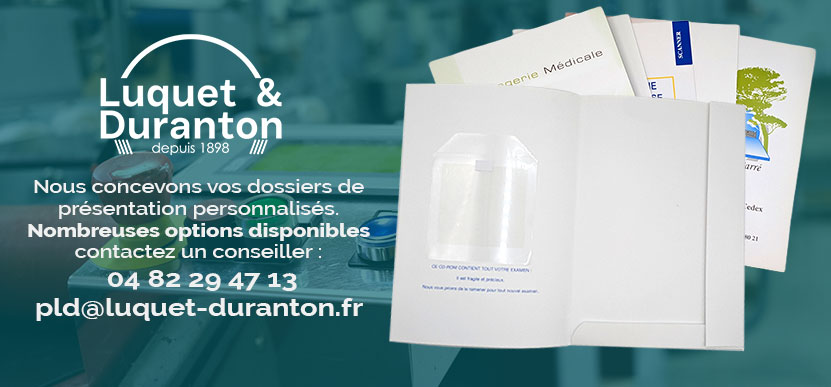 Fabrication de dossiers de présentation personnalisés