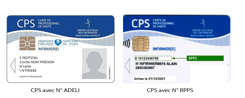 carte cps adeli et rpps Luquet et Duranton