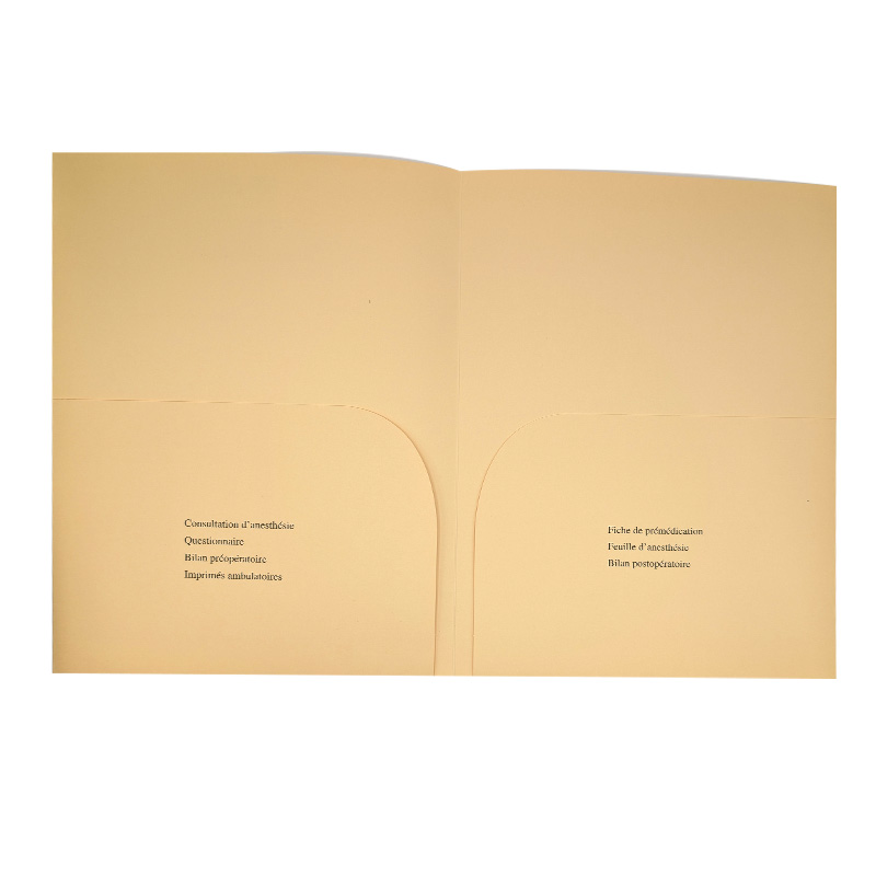 chemises papier personnalisables