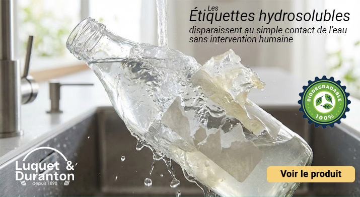 étiquettes hydrosolubles