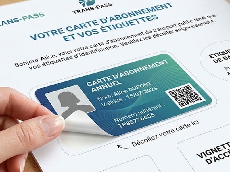 étiquettes intégrées et prédécoupées