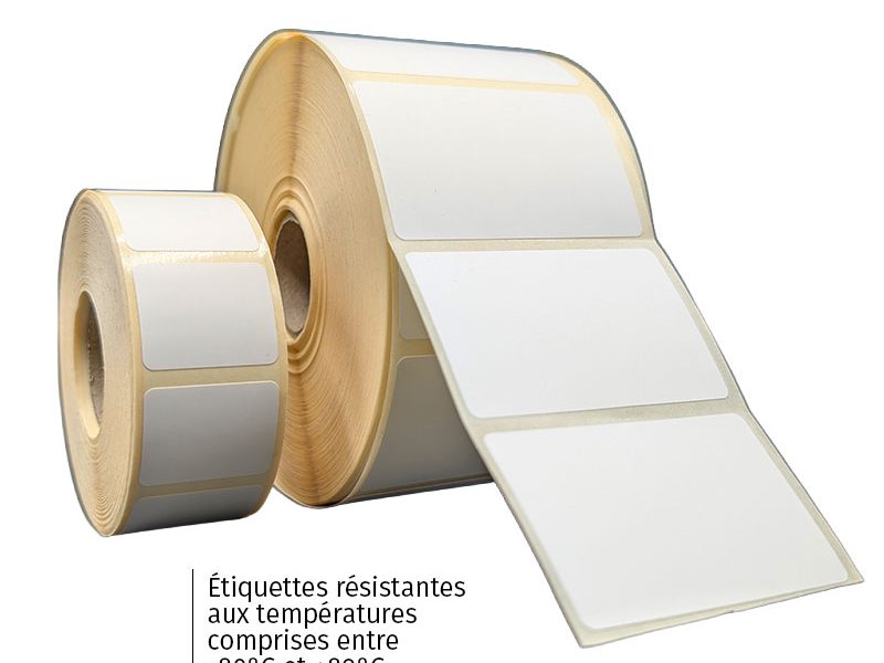 étiquettes adhésives résistantes températures extrême