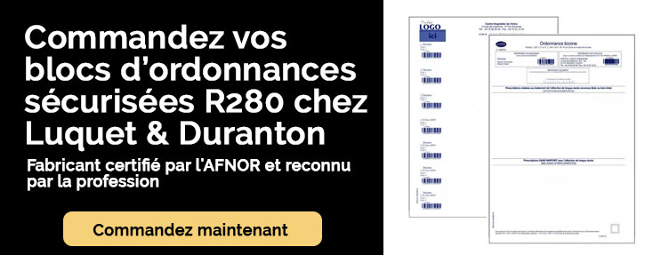 Commandes d'ordonnances sécurisées R280