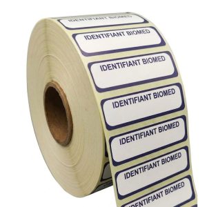 Rouleau étiquettes identification matériel médical