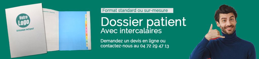 dossier patient papier fabrication sur-mesure