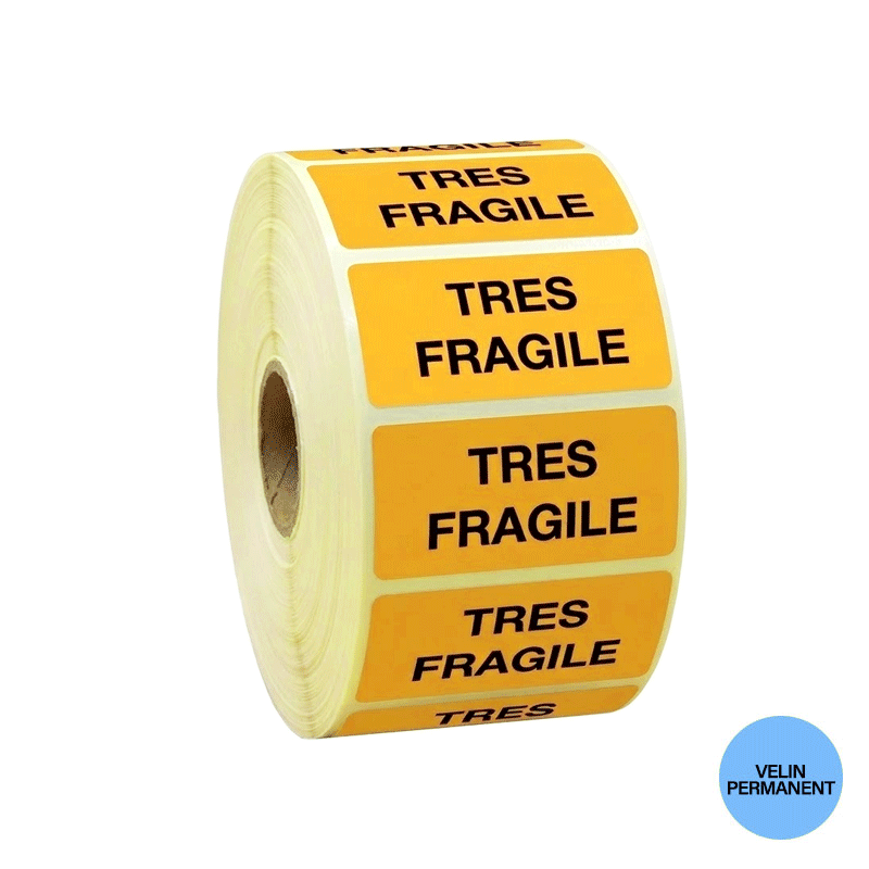étiquettes très fragile