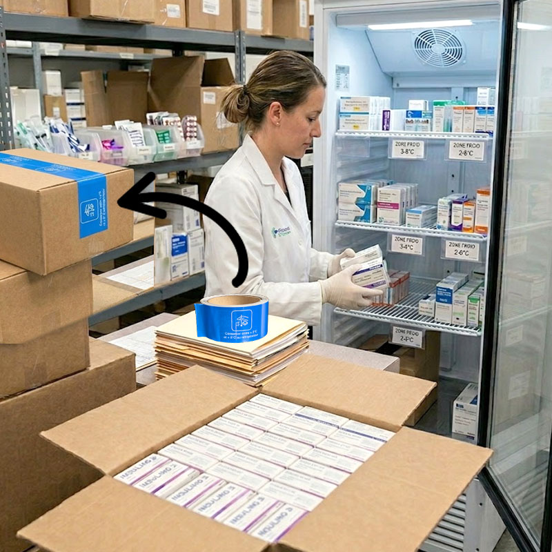 adhésif stocker au réfrigérateur