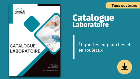 Catalogue étiquettes laboratoire