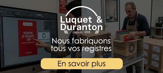 fabricant de registres personnalisables